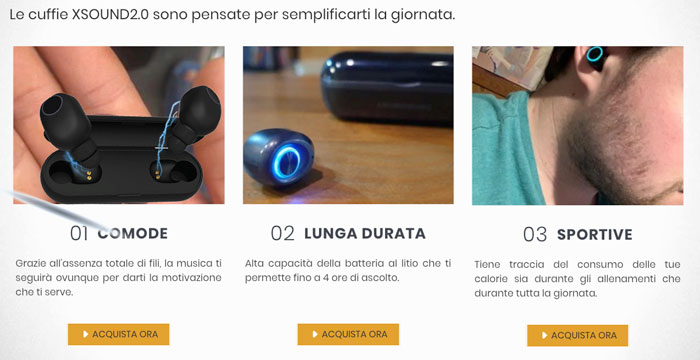 Cuffie wireless xSound 2.0 come si utilizzano